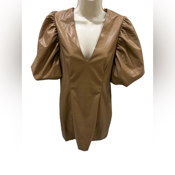 Endless Rose Pu Fitted Faux Leather Mini Dress - Picture 5 of 10